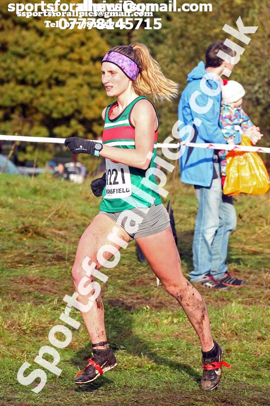 Senior women, National Cross Country Relay Champs., Berry Hill Park, Mansfield.  Photo: David T. Hewitson/Sports for All Pics